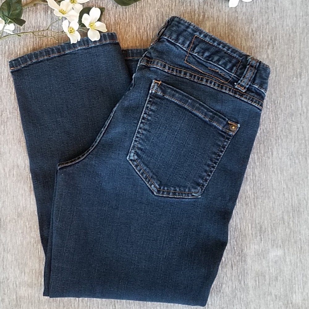 INC. capri jeans sz 6 reg soft dark wash